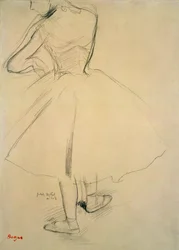 Balletttänzerin von hinten, 19. Jahrhundert